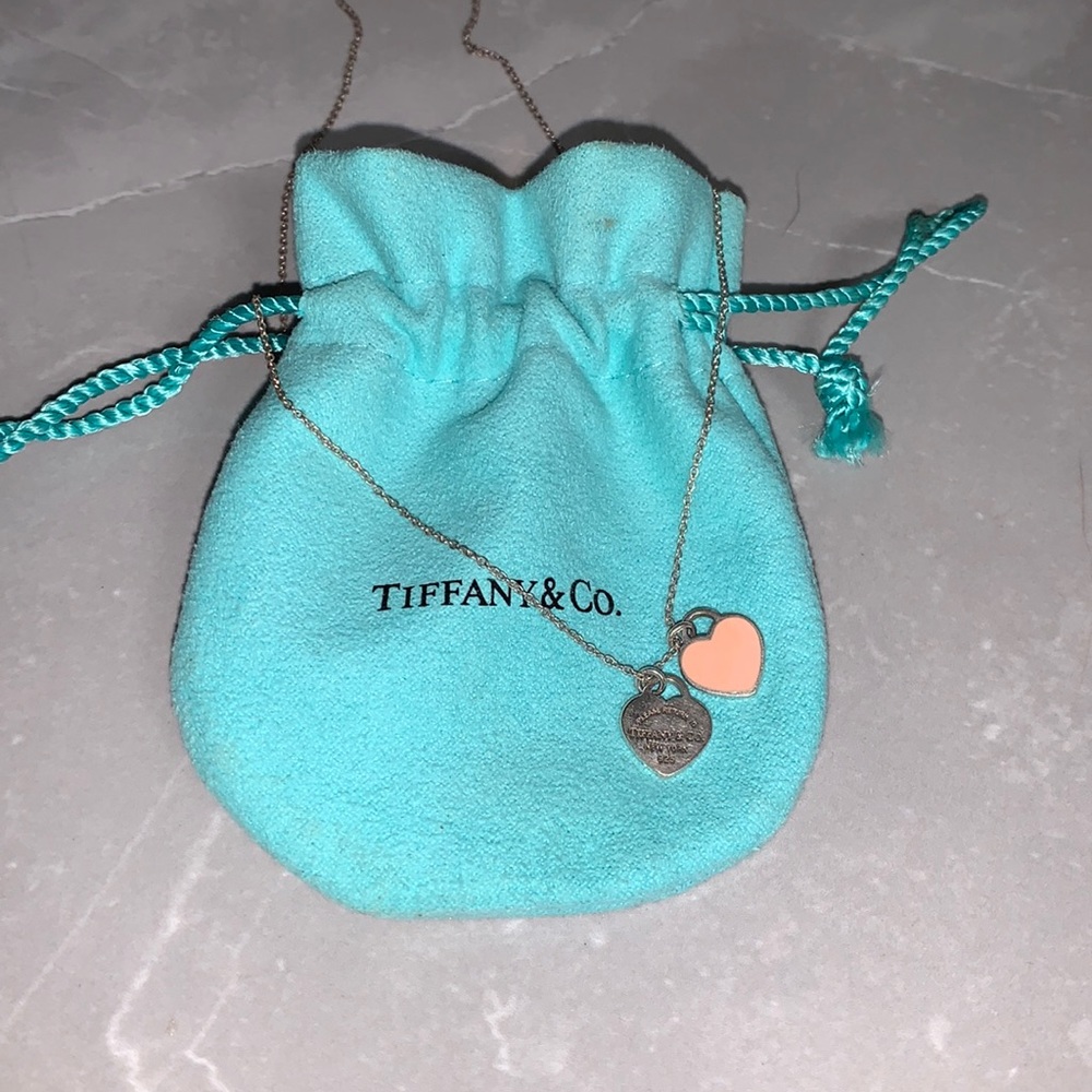 Tiffany & Co Pink heart necklace